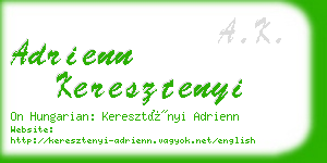 adrienn keresztenyi business card